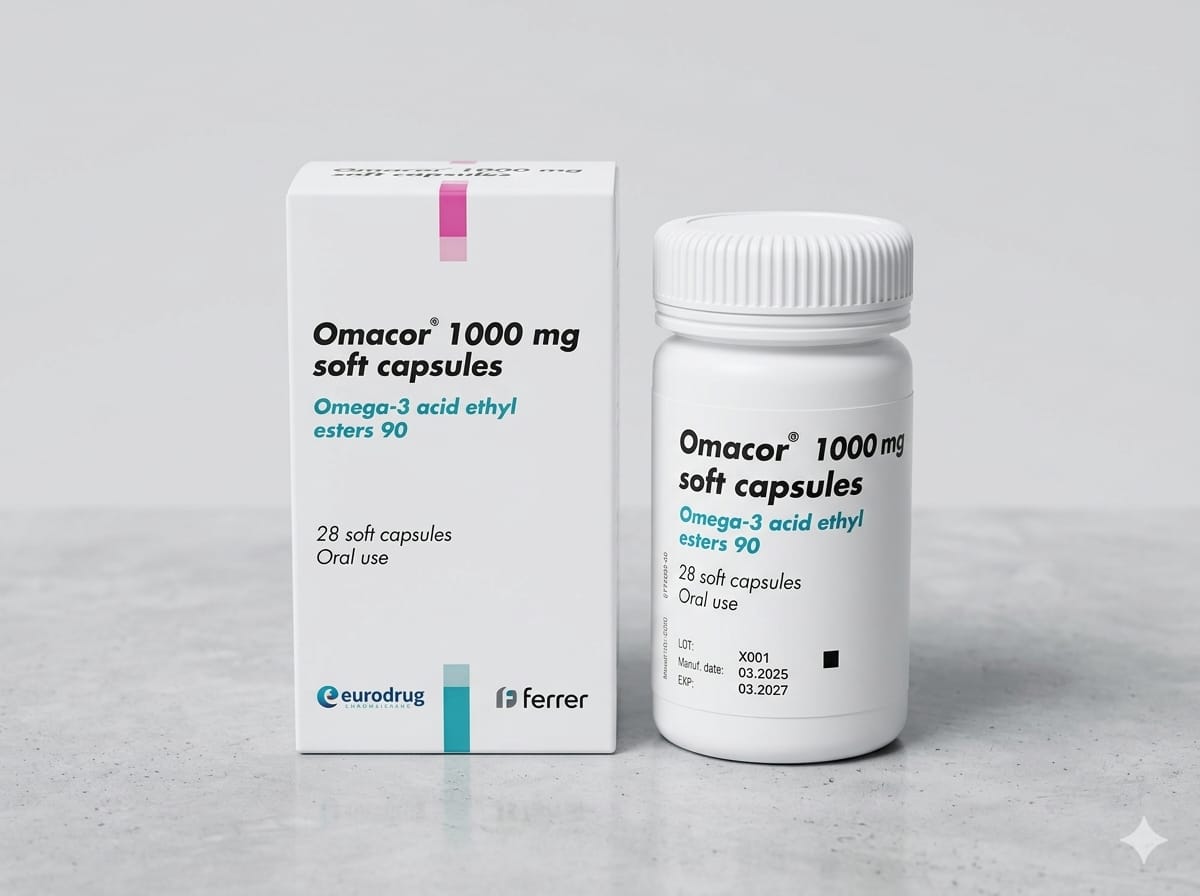 Omacor 1000mg Soft Capsules 28's